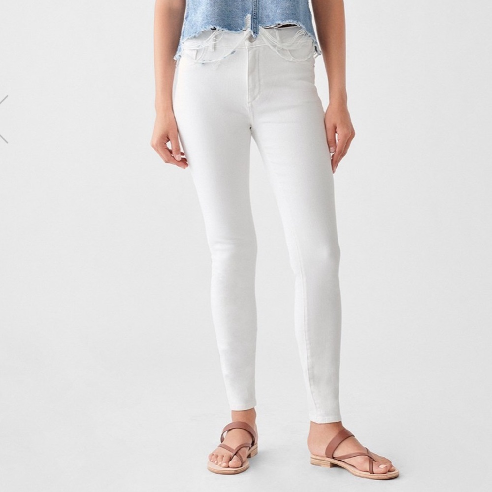 DL1961 florence skinny jean in milk
